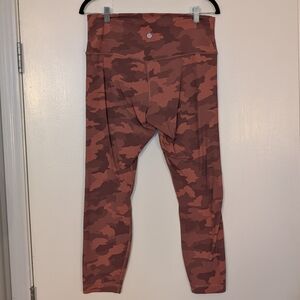 Lululemon Align Legging 25" Pink Camo sz 12